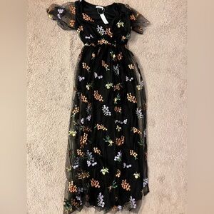 Baltic Born Marseille Embossed Maxi Dress - Size Small